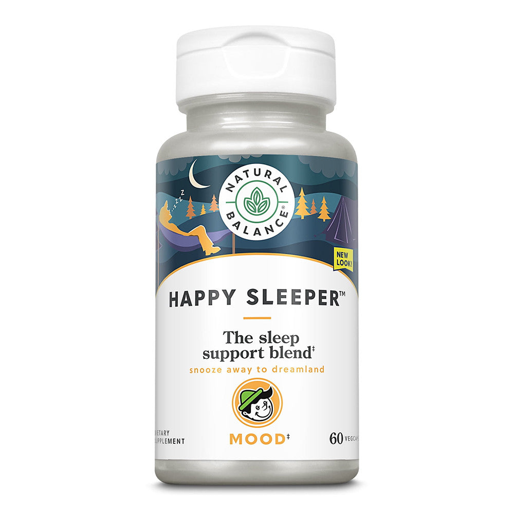 Natural Balance Happy Sleeper 8-Hour Formula Vegiterain Capsules, 60 Ea